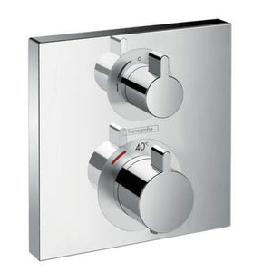 Hansgrohe Ecostat Square opbouwdeel inbouwthermostaat voor 2 functies chroom