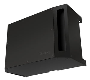 Airco omkasting Brockx L muurmontage hoog zwart incl. anti-recirculatieplaat 1110x615x870 mm (bxdxh)