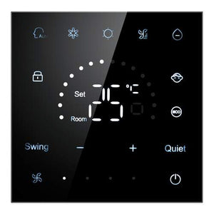 Haier bedrade bediening met touchscreen zwart voor max. 16 binnenunits