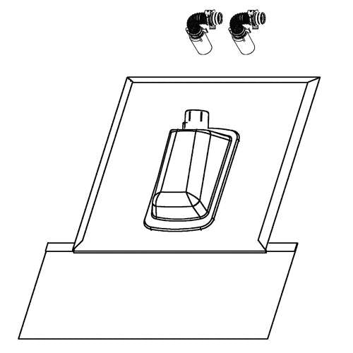 Daikin Altherma dakpan aansluiting rood