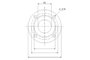 Lasflens STAAL DN 65 PN16 CR 32/SET