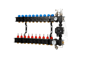 VTE composiet vloerverwarming verdeler  pomp Grundfos UPM3 10-groeps