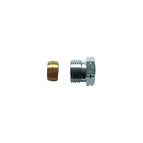 HERZ-klemset metaal dichtend, bu-dr, 1/2" x 15 tbv stalen+koperen buis
