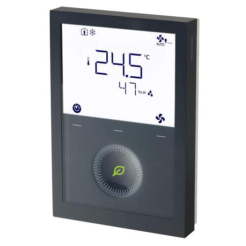 Siemens RDG260KN/BK kamerthermostaat met KNX communicatie