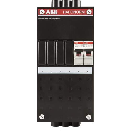 ABB installation cabinet with stove group