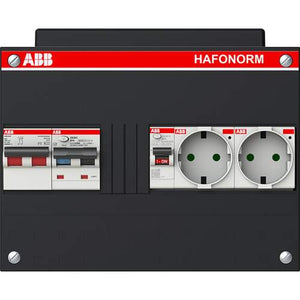 ABB Hafonorm 1-fase zonneverdeler 1HS 40A 2P 1PV RCBO B16 2P 300mA 4 RCBO B16 A 2P 30mA 2 wcd