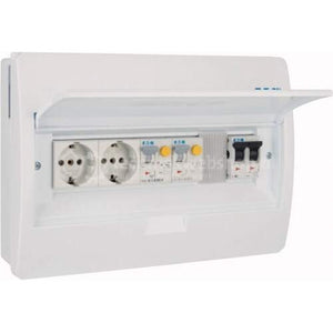 Eaton PV verdeler 1x aardlekautomaat 30mA 1x aardlekautomaat 300mA 2 CD