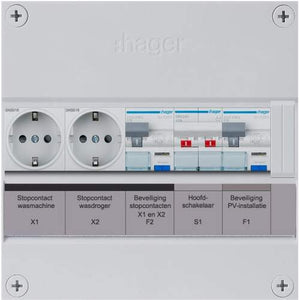 Hager 2-groepenverdeler HS haco/haco +w+w