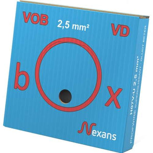 Nexans Profwire VD-box installatiedraad H07V-U 1x 2.5 mm2 PVC blauw