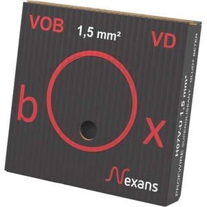 Nexans Profwire VD-box installatiedraad 1x 1.5 mm2 PVC zwart