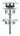 Waste set met push open plug