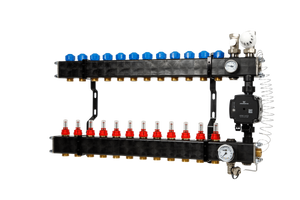 VTE composiet vloerverwarming verdeler  pomp Grundfos UPM3 12-groeps