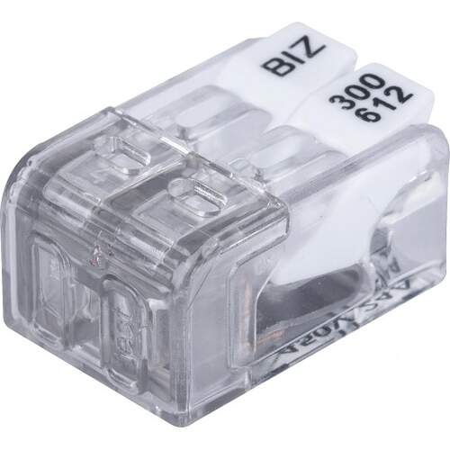 Bizline verbindingsklem Biz'Wing mini 2 x 2,5 mm transparant (100 stuks)