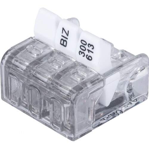 Bizline verbindingsklem Biz'Wing mini 3 x 2,5 mm transparant (100 stuks)