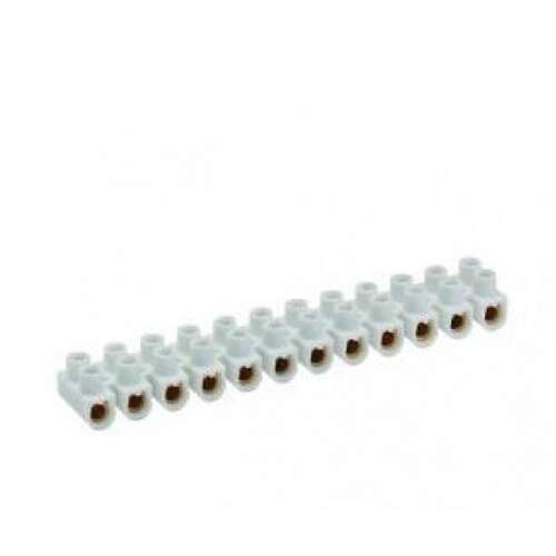 Bizline kroonklemstrook 10 mm2 wit polypropyleen