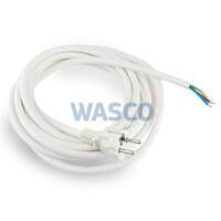 Haka aansluitsnoer 3 x 2,5 mm 230V wit PVC met stekker l= 5 m