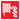 BORD PICTO HASPEL MET VLAMMEN 100x100 FOND ROOD/AFB. WIT