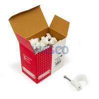 Mepac round nail clips 16-19 mm white (box of 100)