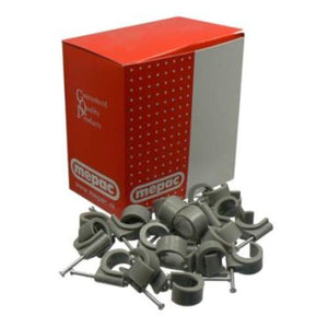 Mepac nail clips round 16-19 mm gray (box of 100)