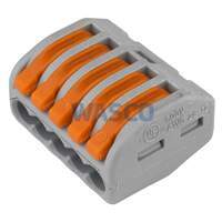 Wago lasklem 5x 0.08-2.5 mm2 + hendel hevelklem