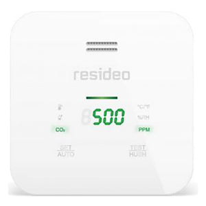 Resideo CO2, vochtigheid en temperatuur monitor