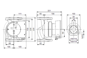 Tapwater Circulatiepomp MAGNA1 40-60 F N 220 1x230V PN6/10