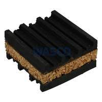 Refco AVP-2 (12050) 50 x 50 x 22 mm cork/neoprene anti-vibration pad