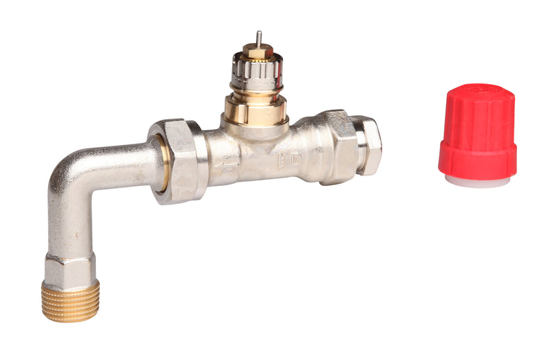 RA-N + BOCHT RECHTE AFSLUITER/BOCHT    R 1/2 "