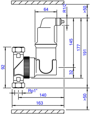 SpiroVent RV2 -1" -Uni