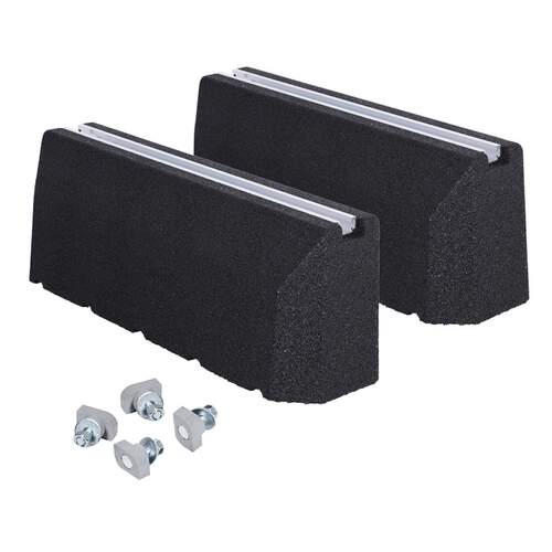 AircoBase verhoogde opstellingsbalk recycled 600 mm rubberen dempers incl. bevestiging M8 x 40 mm (set a 2 stuks)