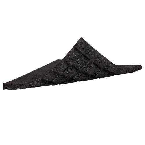 AircoBase anti-tril tegel van recycled rubber 500 x 500 x 25 mm