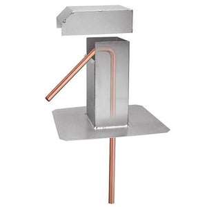 Flexflair (dak) doorvoerleiding 7/8" met bocht 45°