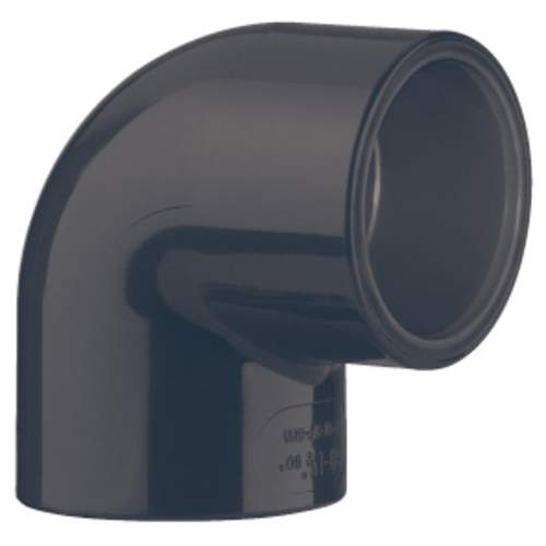 Universeel PVC druk knie 90° Ø20 mm