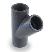 Universeel PVC druk T-stuk 45° Ø20 mm