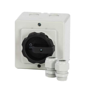 Sontheimer werkschakelaar small 4-polig 25A IP65 incl. 2x M20 wartels