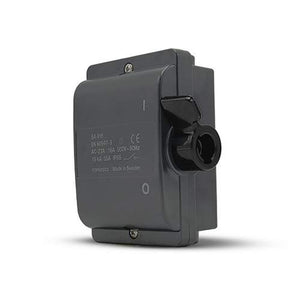Norwesco werkschakelaar 4-polig 16A IP65 (M20)&nbsp; Antraciet RAL7016 exclusief wartels
