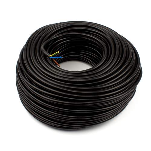 Dynamic connection cable VMVL 3 x 1.5 mm eca black (100 meter roll)