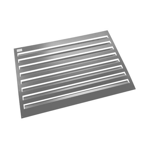 Evolar Evo-louvre back plate Medium light anthracite aluminum powder-coated 800 x 1100 mm