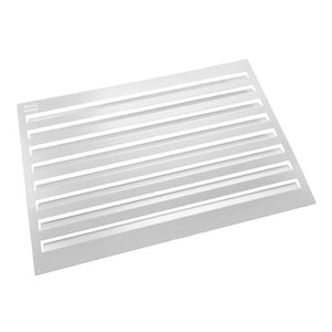 Evolar Evo-louvre back plate Small white aluminum powder-coated 700 x 1000 mm