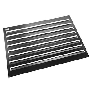 Evolar Evo-louvre achterplaat Medium zwart aluminium gepoedercoat 800 x 1100 mm