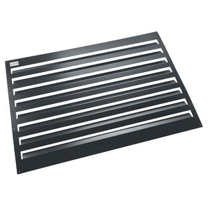 Evolar Evo-louvre back plate Small dark anthracite aluminum powder-coated 700 x 1000 mm
