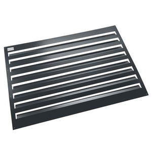 Evolar Evo-louvre achterplaat Large donker antraciet aluminium gepoedercoat 1100 x 1200 mm