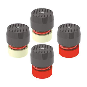 Soleco trillingsdemperset Rood 120-170kg M8&nbsp; (2x Wit+ 2x Rood)