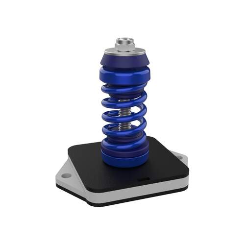 Senor anti-rollover metalen veervoet Blauw 40 tot 80kg