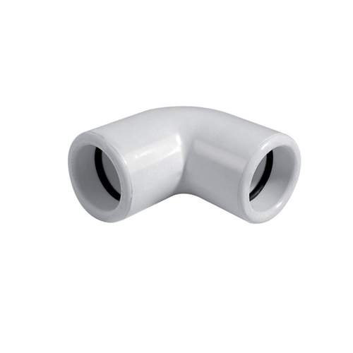 Universal PVC pressure bend white 90° Ø25 mm