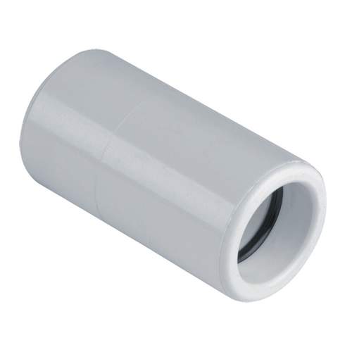 Universeel PVC druk sok wit Ø25 mm