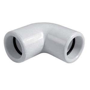 Universeel PVC druk bocht wit 90° Ø32 mm