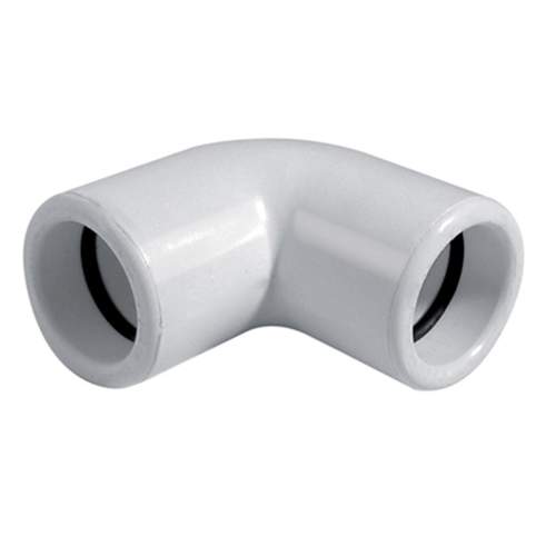 Universeel PVC druk bocht wit 90° Ø32 mm