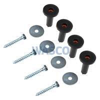 Phonex wandplug geluidsdemper / trillingsdemper incl. schroef M8 + carrosseriering (4 stuks)