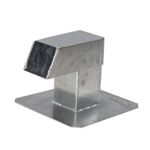 AircoExit aluminium dakdoorvoer 120 x 120 mm single hoogte 250 mm